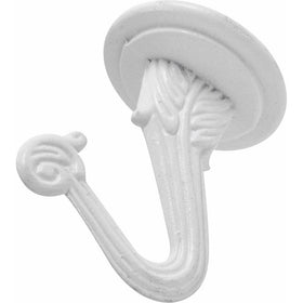 OOK 50340 Swag Hooks with Hardware, White, 2-Count