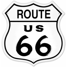 RT. 66 SHIELD Tin Sign 11"W x 11"H , 12x12