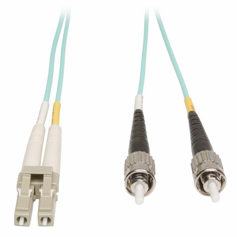 Tripp Lite N818-03M 10Gb Multimode Duplex 50/125 LSZH Aqua Fiber Patch Cable LC/ST - 3M (10ft)