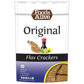 Foods Alive Flax Crackers Original 4 oz 113 g