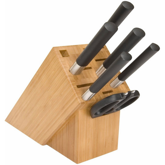 Wasabi Black 7-Piece Knife Set with Block by Kai Ltd