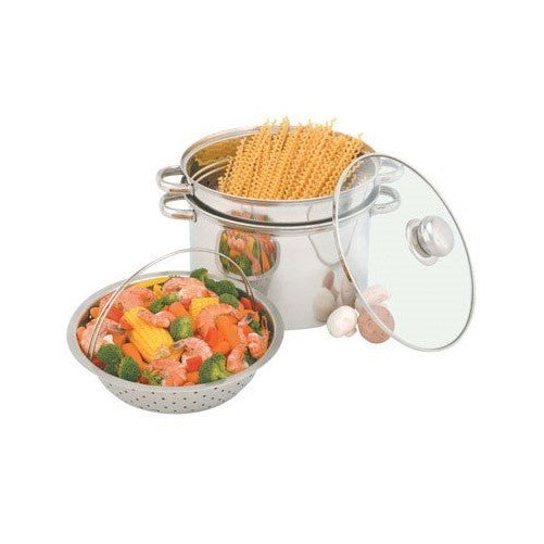Grande Epicure Heuck 36002 Classics Series Stainless Steel 4-Piece Multi-Cooker, 8-Quart