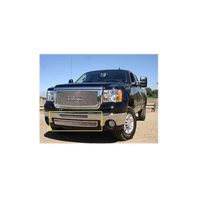 TRex Grilles 55206 Upper Class Small Mesh Stainless Polished Finish Bumper Grille Bolt-on for GMC Sierra 1500