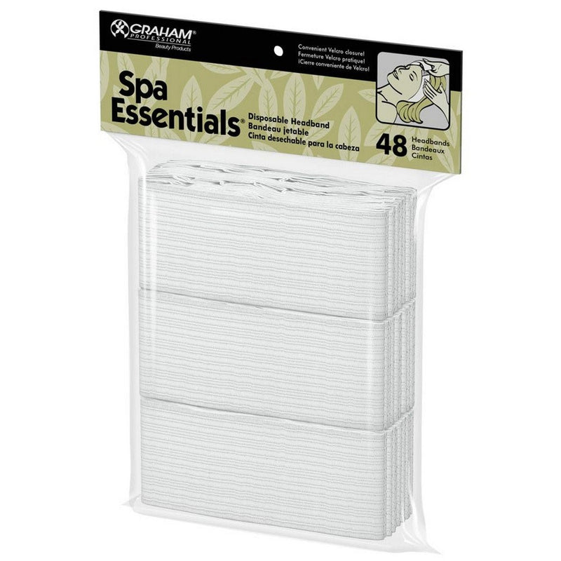 Spa Essentials Disposable Headbands 48 pc