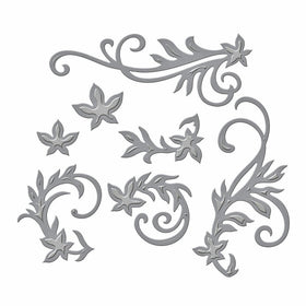 Spellbinders S4-327 Shapeabilities Floral Flourishes Etched/Wafer Thin Dies