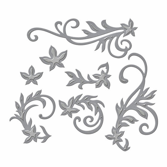 Spellbinders S4-327 Shapeabilities Floral Flourishes Etched/Wafer Thin Dies