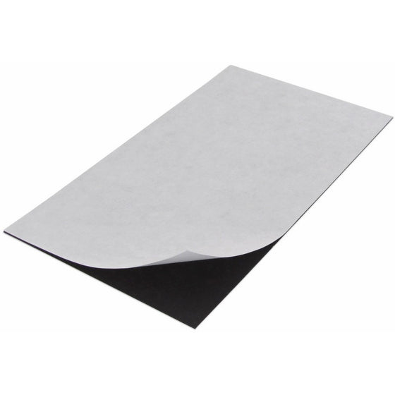 Flexible Magnet Sheet With Adhesive & Project Idea Sheet, 0.020" Thick, 5" Wide, 8" Length (Pack of 1)