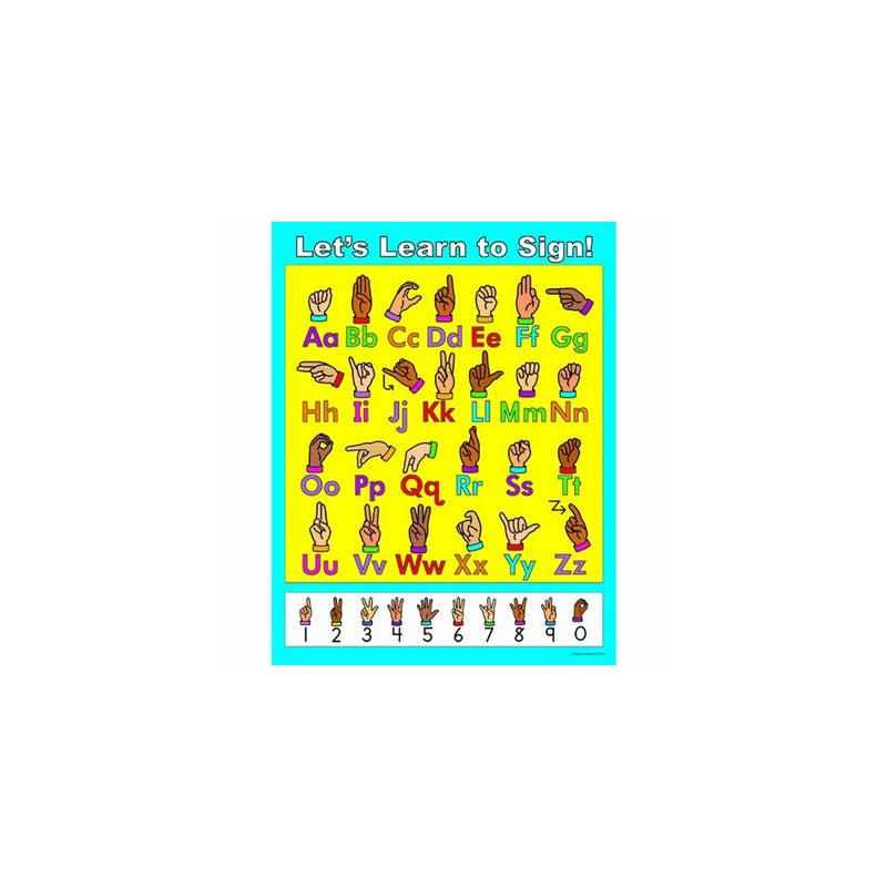 Carson Dellosa Let's Learn to Sign! Chart (6271)