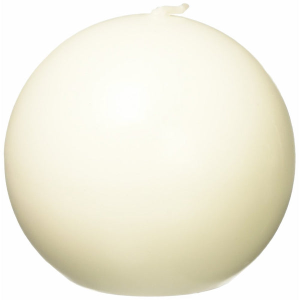 Zest Candle 6-Piece Ball Candles, 3-Inch, Pale Ivory