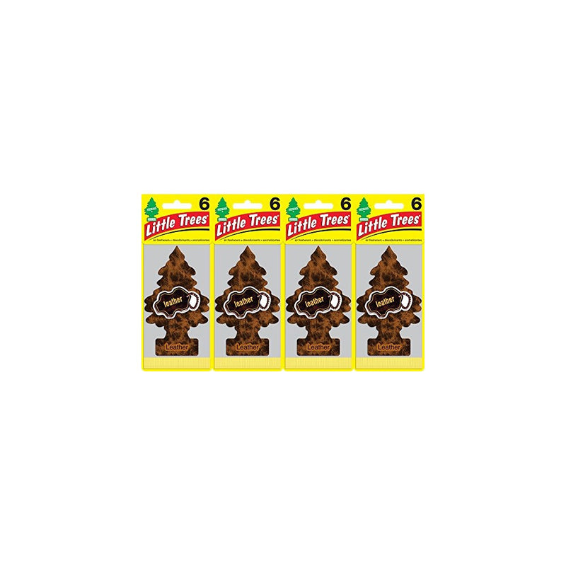Little Trees Leather Air Freshener, (Pack of 24)
