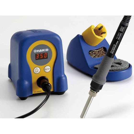 Hakko FX888D29BY/P ESD-Safe Digital Soldering Station w/ FX8801 Soldering Iron and T18D16 Tip (Gold)