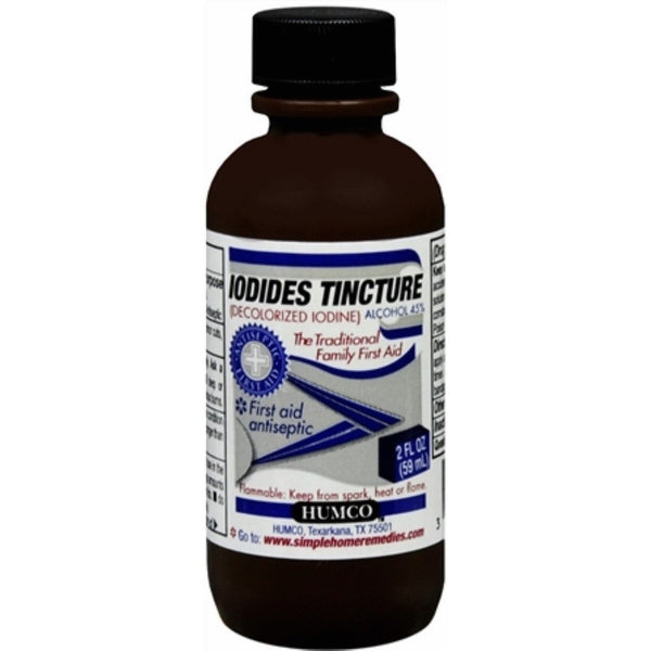 Humco Iodides Tincture (Decolorized Iodine) 2 oz (Pack of 3)