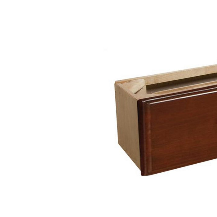 Wooden Under Bed Storage with 3 Drawers and Casters, Brown