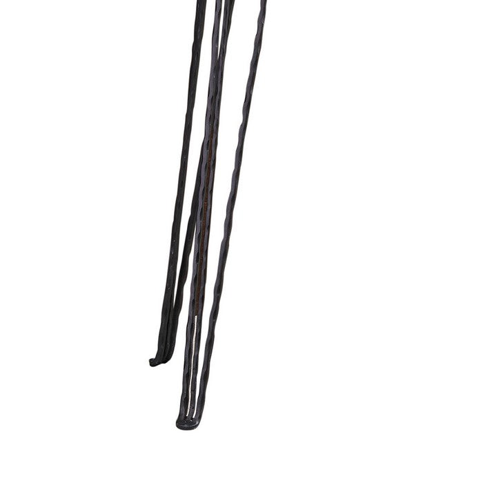 Wooden Console Table with Metal Hairpin Legs, Gray and Black