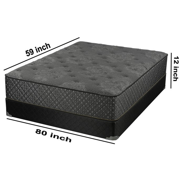 Queen Size Mattress with Platinum Pocket Springs, Gray and Black