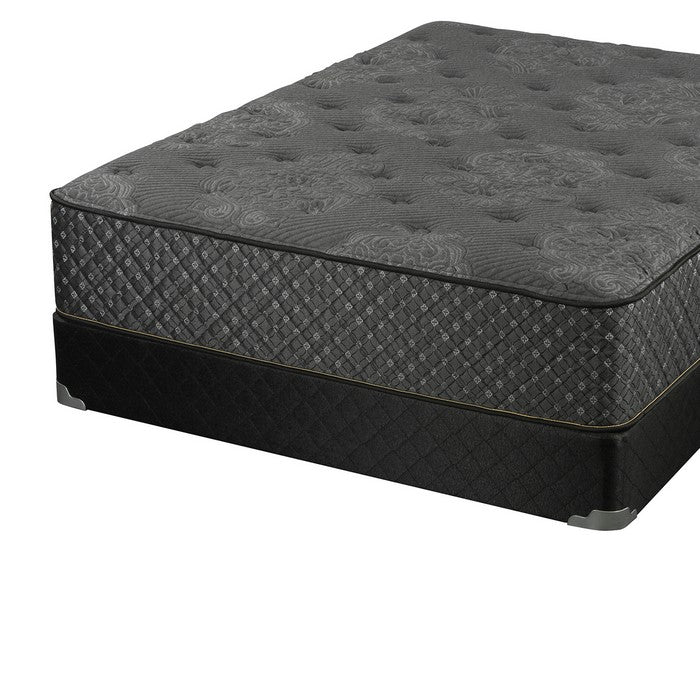 Full Size Mattress with Platinum Pocket Springs, Gray and Black
