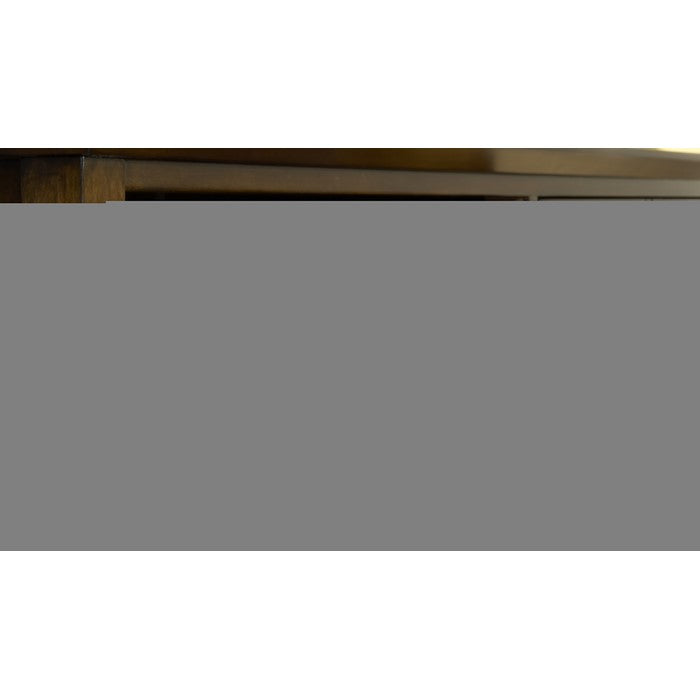 5 Drawer Wooden Chest with Tapered Legs and Arched Base, Brown