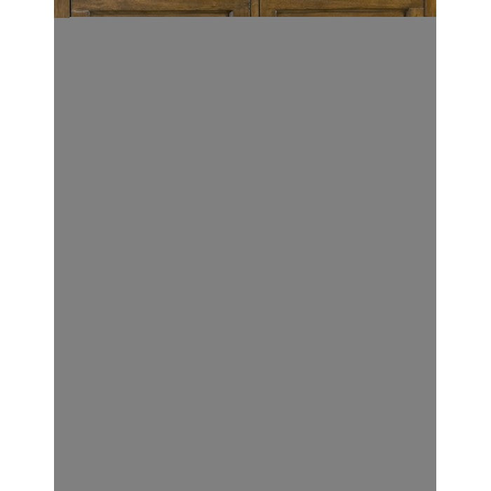 5 Drawer Wooden Chest with Tapered Legs and Arched Base, Brown