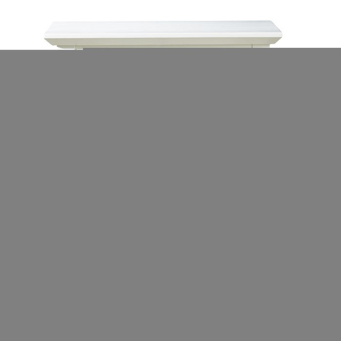 3 Drawer Wooden Nightstand with Tapered Legs and Arched Base, White