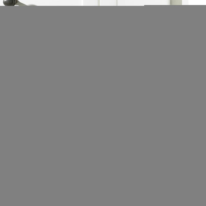 3 Drawer Wooden Nightstand with Tapered Legs and Arched Base, White