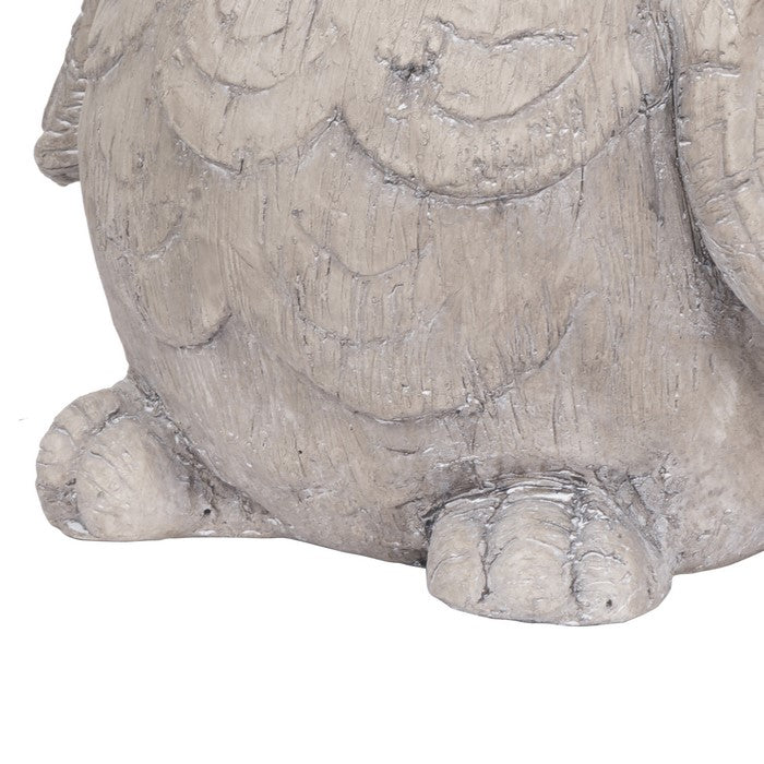 Quaint Style Magnesium Owl Figurine Planter, Taupe Brown