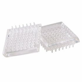 Shepherd Hardware 9083 1-7/8-Inch Spiked Furniture Cup, Clear Plastic, 4-Pack