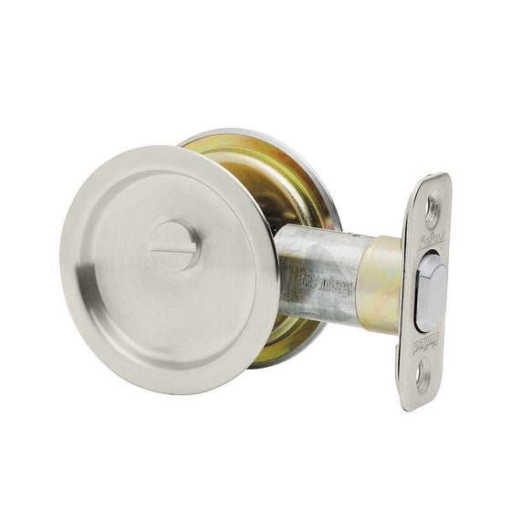 Kwikset ZZ334 15 CP RND PCKT DR 93340-024 Round Pocket Door Passage, Satin Nickel