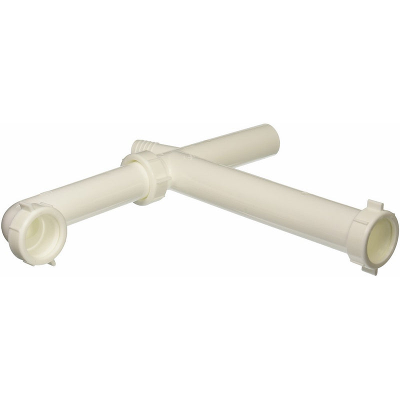 Keeney 119WK 1-1/2-Inch Telescopic Slip Joint End Outlet Continuous Waste Drain, White