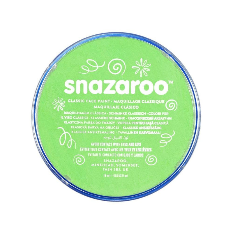 Snazaroo 1118433 Classic Face Paint, 18ml, Lime Green