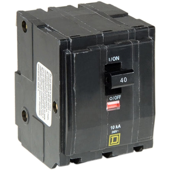 Square D by Schneider Electric QO340CP QO 40 Amp Three-Pole Circuit Breaker, ,
