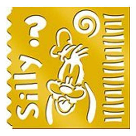 Disney Brass Stencil Template, Goofy Silly, 46618,