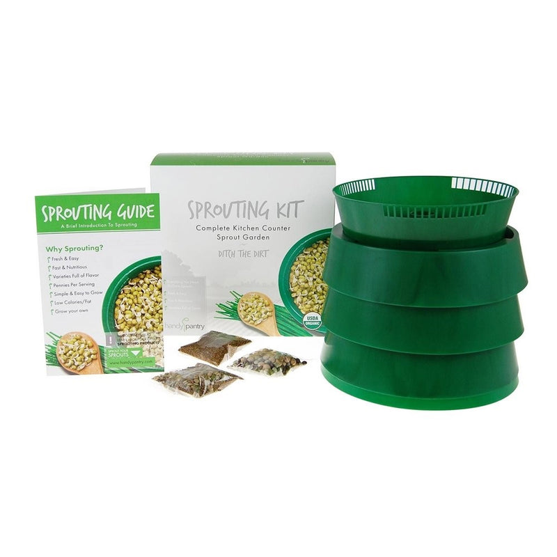 Handy Pantry Sprout Garden 3-tray Sprouter- SG.52 - BPA Free Stackable Sprouting System