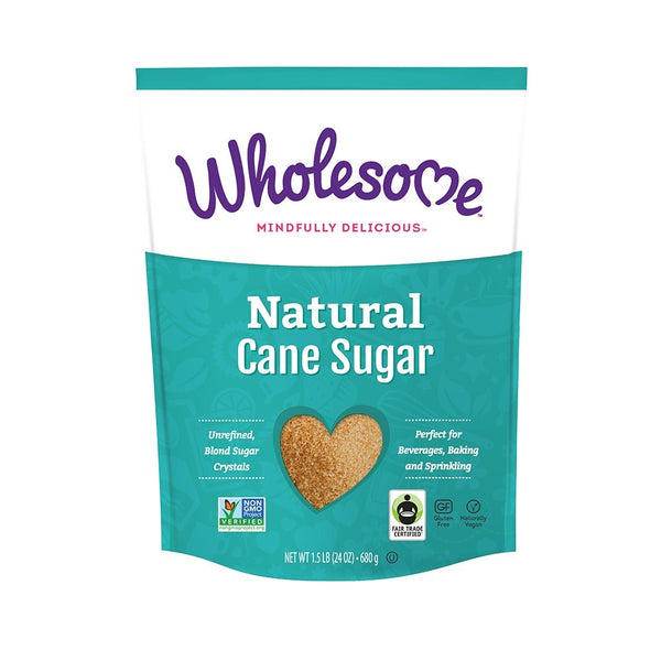 Wholesome Sweeteners Natural Cane Sugar, 24 oz. (Pack of 12)