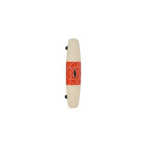 3" Center Bar Pull Color: Off White and Orange, Size: Small