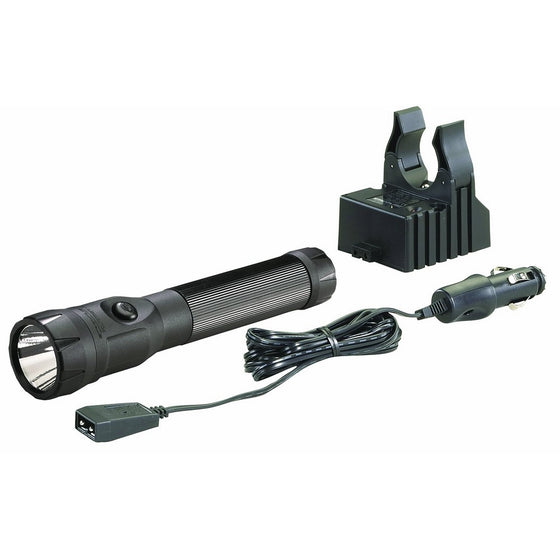 Streamlight 76112 PolyStinger LED Flashlight with DC Charger, Black