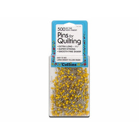 Collins Quilting Pins 1.75" Yellow Head 500pc CollinsQuiltingPins13/4 500ct