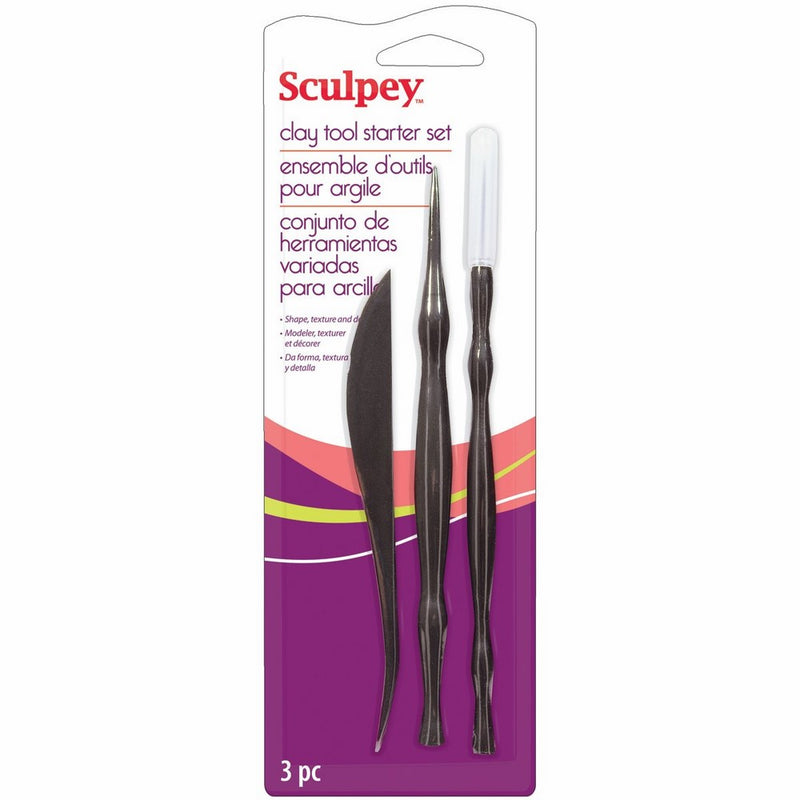 Sculpey Clay Tool Starter Set 3/Pkg-