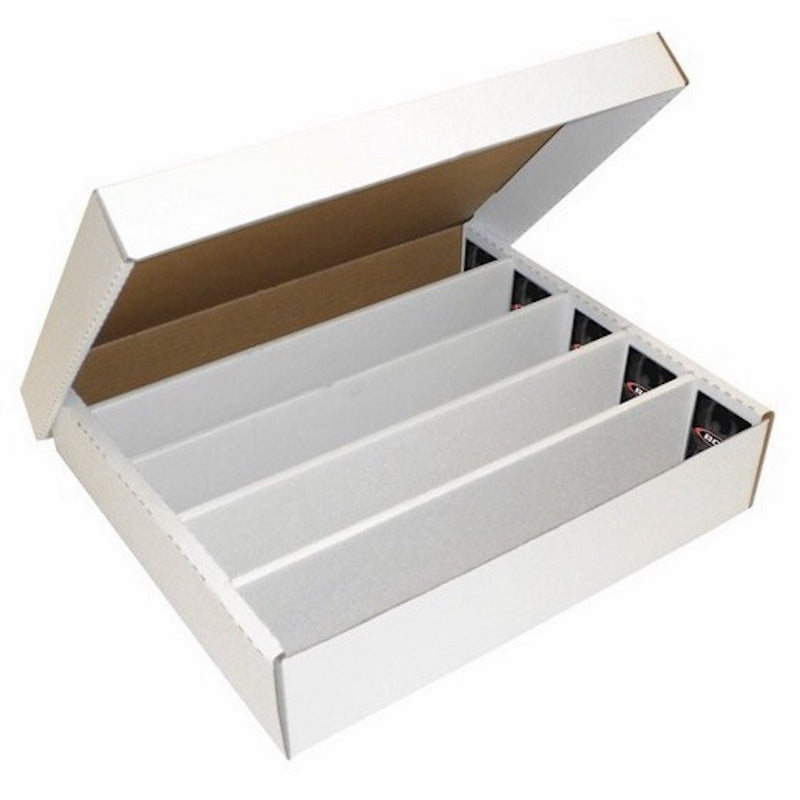 BCW Super Monster 5 Row Storage Box (5000 Ct.) - Corrugated Cardboard Storage Box - Baseball, Football, Basketball, Hockey, NASCAR, Sportscards, Gaming & Trading Cards Collecting Supplies