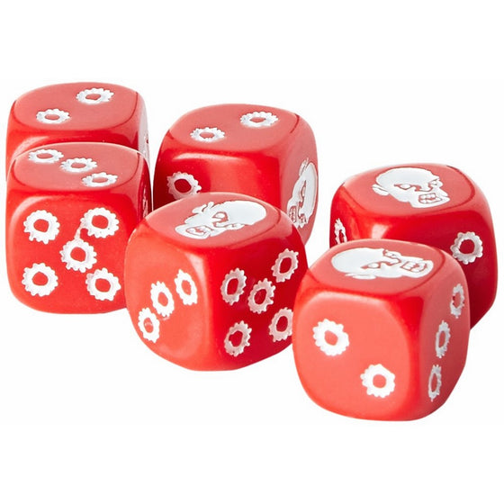 Red Zombicide Game Dice