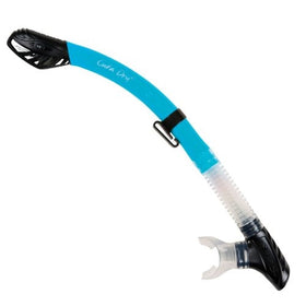 Aeris Cuda 2 Snorkeling and Scuba Diving Dry Snorkel - Light Blue