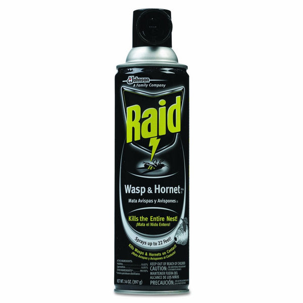 Raid DRK CB013536 Wasp and Hornet Killer, 14 oz. Capacity, Aerosol