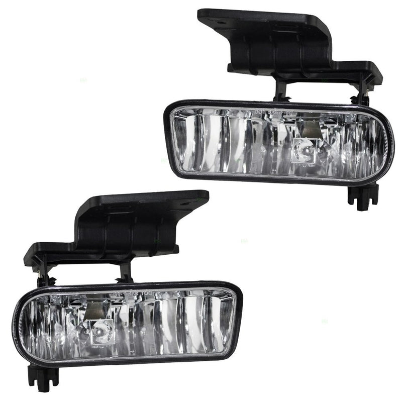 Driver and Passenger Fog Lights Lamps Replacement for Chevrolet Pickup Truck SUV 10368476 10368477