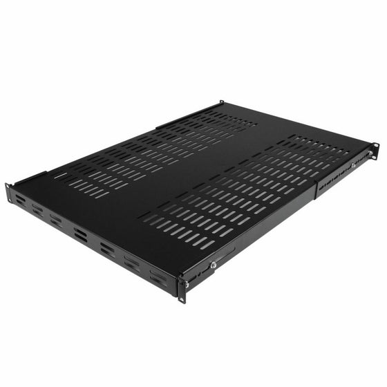 StarTech.com 1U Adjustable Mounting Depth Vented Rack Mount Shelf - Heavy Duty Fixed Server Rack Cabinet Shelf - 250lbs/113kg