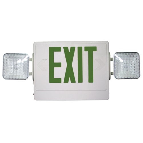 (CG) Combination Emergency & Exit Light Green