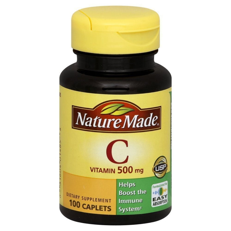 Nature Made Vitamin C 500 mg Caps, 100 ct (Pack of 2)