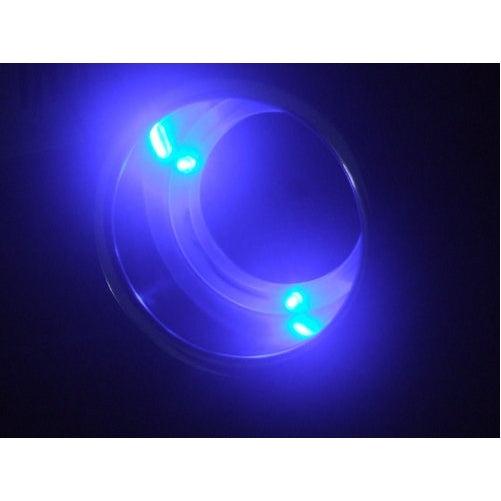 Amarine-made 3 LED Blue Stainless Steel Cup Drink Holder with Drain & LED Blue Marine Boat Rv Camper