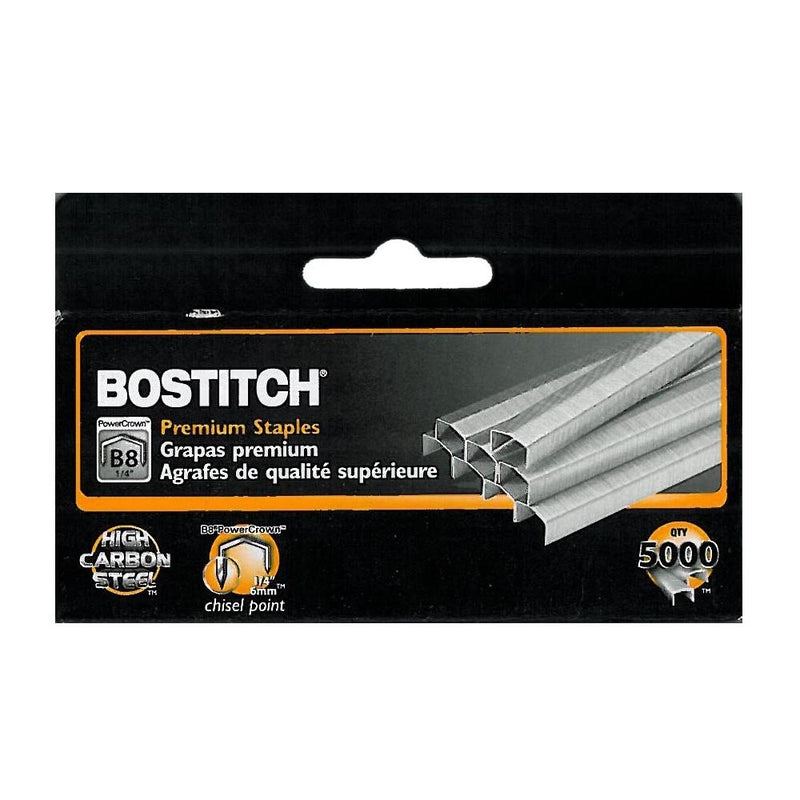 Value Pack of 6 boxes Stanley Bostitch B8 PowerCrown Premium 1/4" Staples (STCRP21151/4)