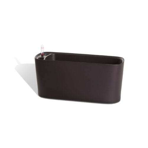 Algreen 15105 Self Watering Modena Windowsill Planter and Herb Garden, Matte Mocha