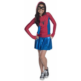 Rubies Marvel Classic Child's Spider-Girl Hoodie Costume Dress, Large
