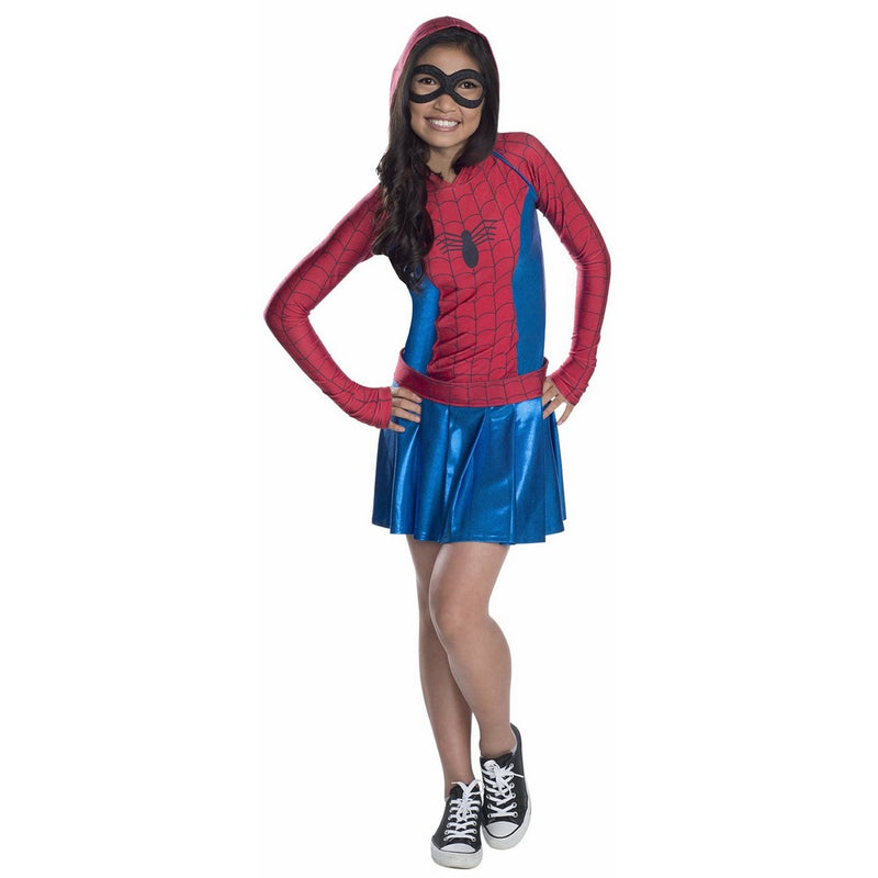 Rubies Marvel Classic Child's Spider-Girl Hoodie Costume Dress, Large